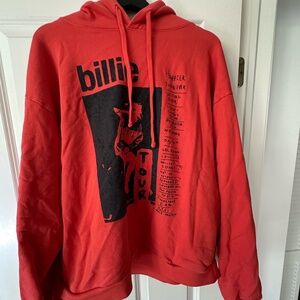 Billie Eilish heavyweight "Happier Than Ever" 2020 concert tour hoodie - L